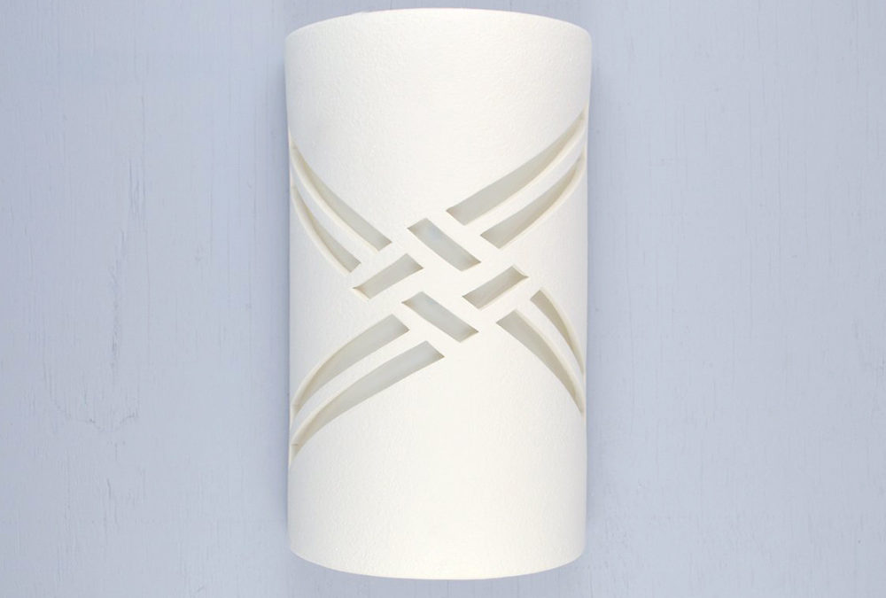 Wall Light-Weavings-Open Top Half Round-White-Indoor-Outdoor
