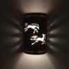Wall Light-Wild Horses-Open Top Half Round-Antique Copper-Copper Bands-Indoor-Outdoor - Image 3