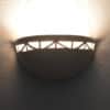 Bowl Wall Light-Art Deco Border-Uplight -Antique White-Indoor Only - Image 3