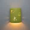 Wall Light-Aquatic Fish-Open Top Half Round-Chartreuse-Indoor-Outdoor - Image 2