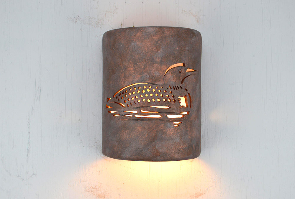 Wall Light-Loon-Open Top Half Round-Copper Wash-Indoor-Outdoor