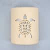 Wall Light-Sea Turtle-Open Top Half Round-Tan Tone-Indoor-Outdoor