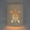 Wall Light-Sea Turtle-Open Top Half Round-Tan Tone-Indoor-Outdoor - Image 2