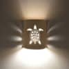 Wall Light-Sea Turtle-Open Top Half Round-Tan Tone-Indoor-Outdoor - Image 3