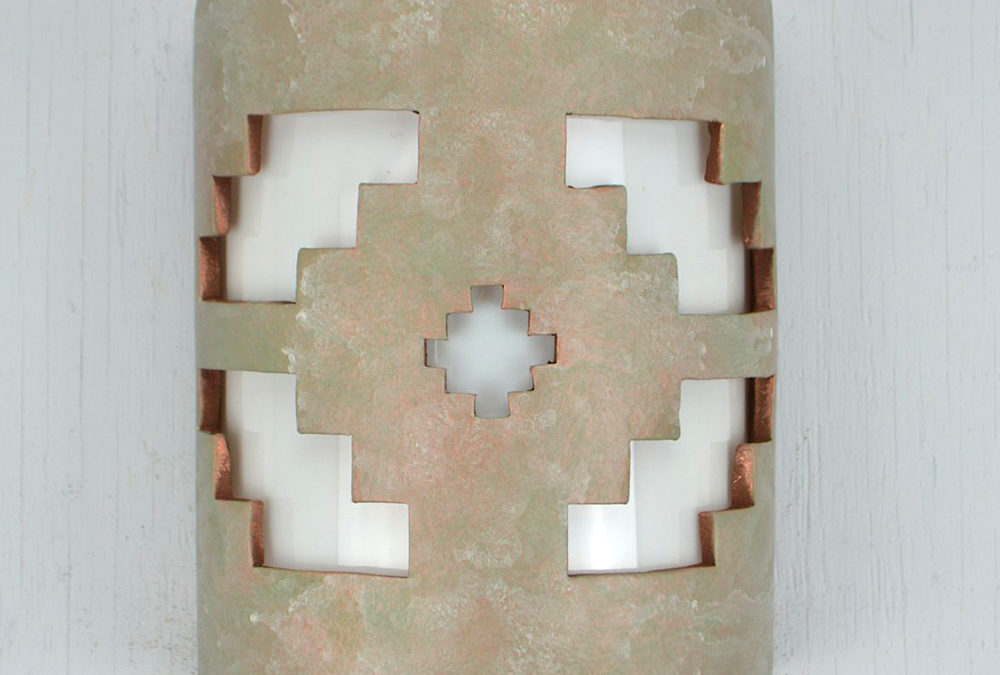 Wall Light-Ventana-Open Top Half Round-Oak Moss-Indoor-Outdoor