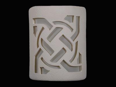 Open Top-Celtic Circle Design-White color-Indoor/Outdoor