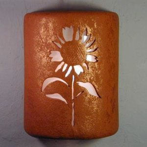Open Top-Sunflower Design-Red Mica color-Indoor/Outdoor