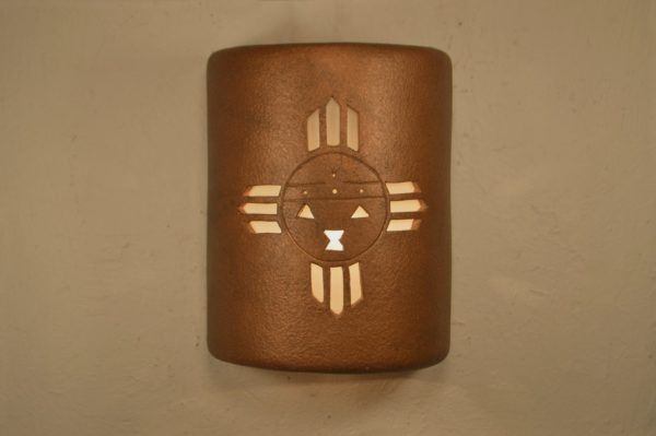 9" Open Top - Kachina Design, in Antique Copper color - Indoor/Outdoor