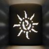 9" Open Top - Ancient Sun Design, in Tan color - Indoor/Outdoor