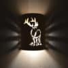 Wall Light-Elk-Open Top Half Round-Tan Tone-Indoor-Outdoor - Image 3