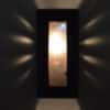Wall Sconce-Picture Window-Low Profile ADA Rectangle-Navy Blue-Silver Mica-Indoor-Outdoor-Open Top - Image 4