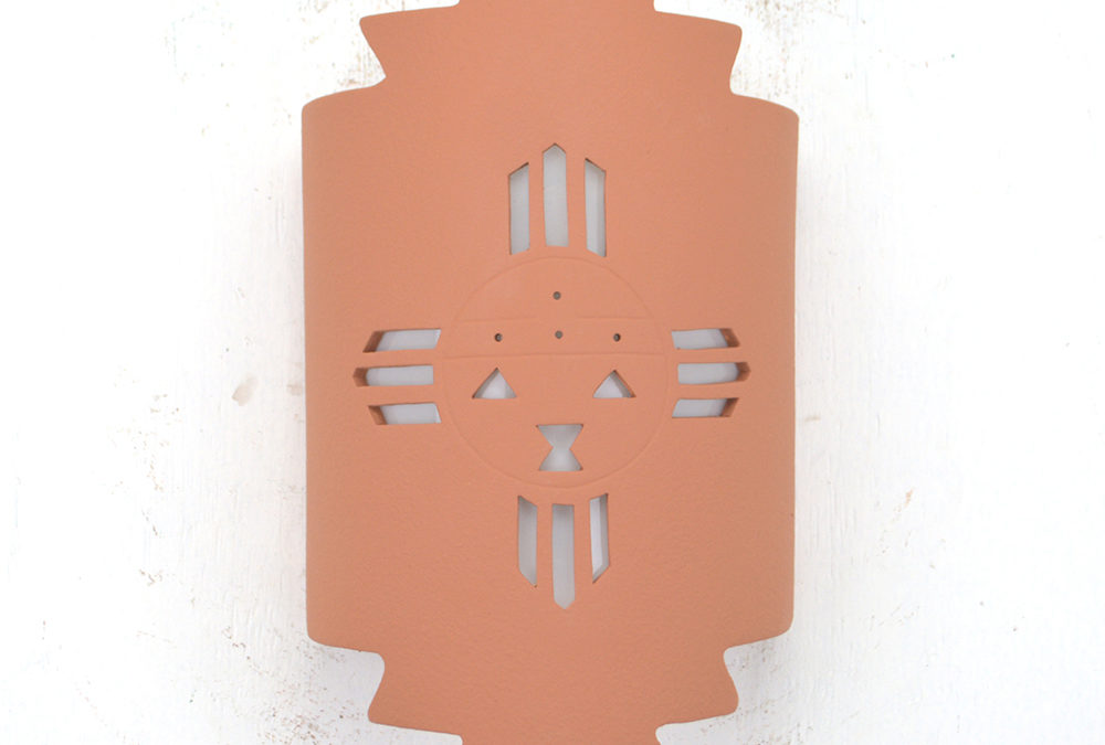 Wall Light-Sunface-Zig Zag Handcut-Terracotta-Indoor-Outdoor