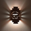 Wall Light-Spirit Bear-Zig Zag Handcut-Terracotta-Indoor-Outdoor - Image 2