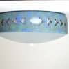 13" Flush Mount-Southwest Sidesteps-Raw Turquoise with added Fen Shui Blue