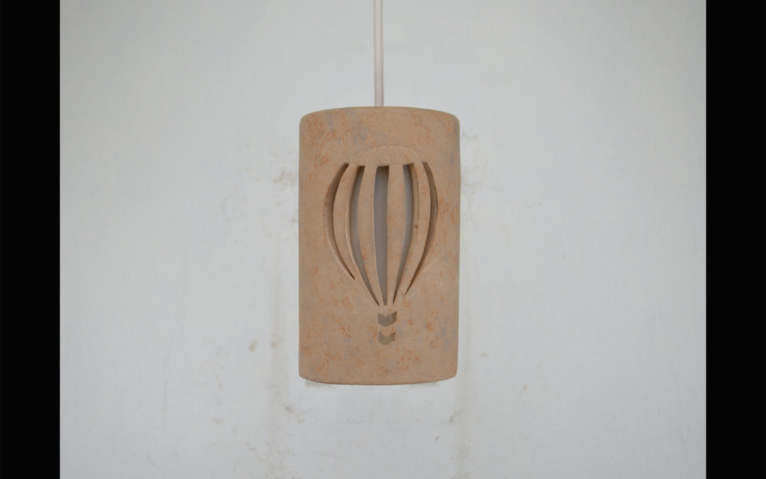 Pendant Light-Balloon-Indoor-Sandstone-White cord