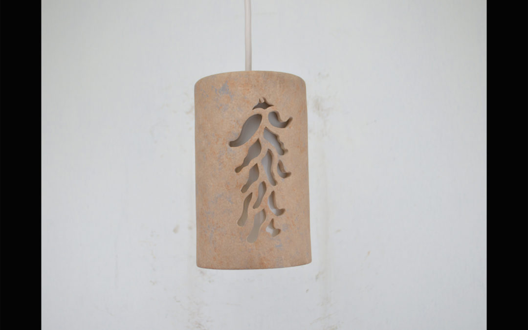 Pendant Light-Chile Ristra-Sandstone-Interior-White cord