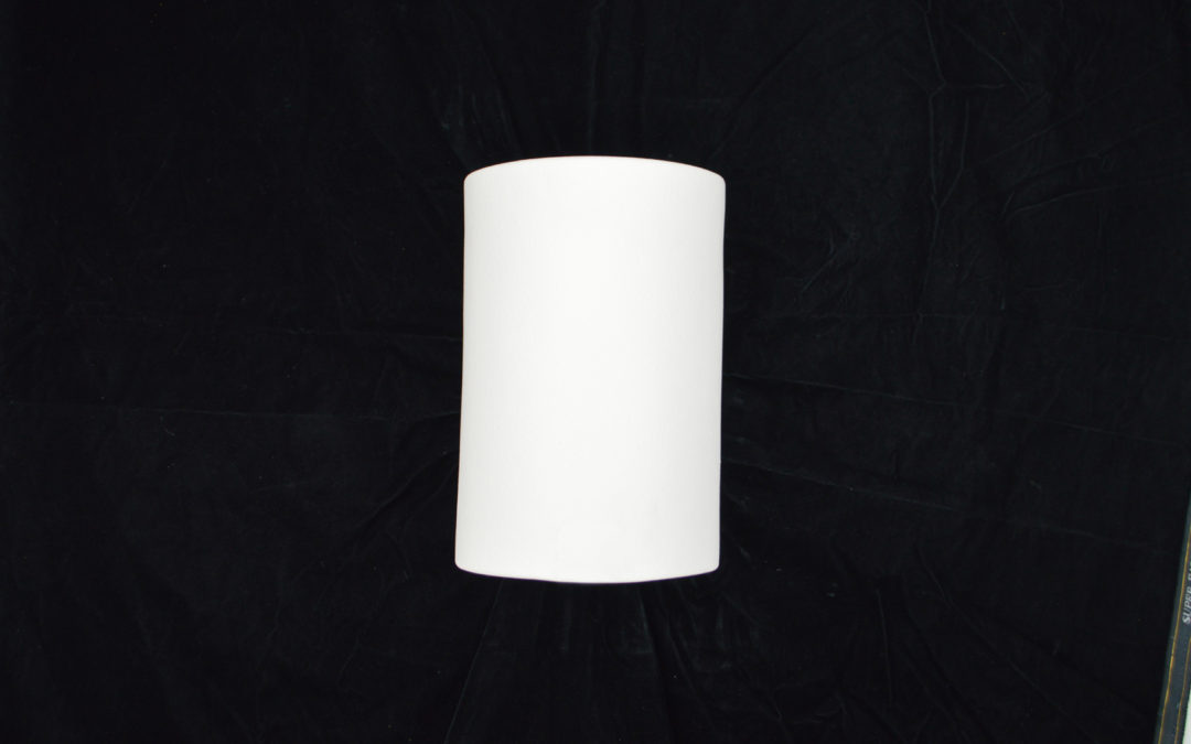 Wall Sconce-Architectural-Half Round Open Top-Unfinished Bisque-Indoor-Outdoor (Copy)