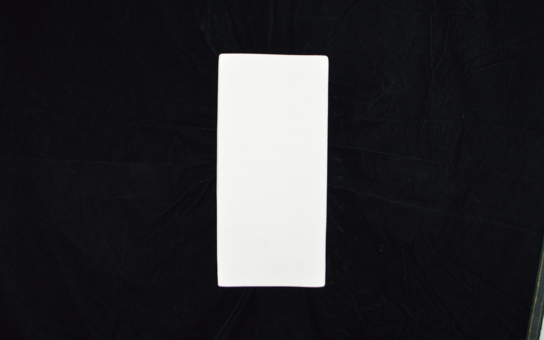 Rectangle Wall Sconce-Architectural-Low Profile-Closed Top-Unfinished Bisque-Indoor-Outdoor