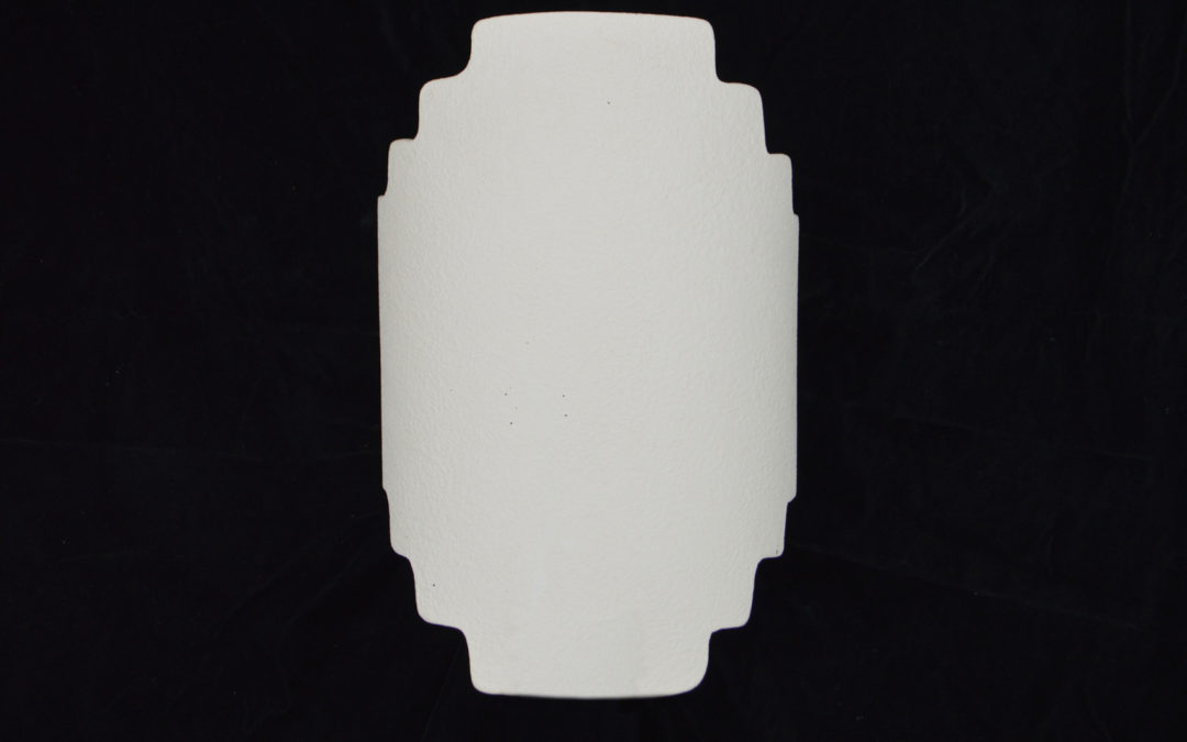 Wall Sconce-Architectural-Stairstep Handcut-Unfinished Bisque-Indoor-Outdoor