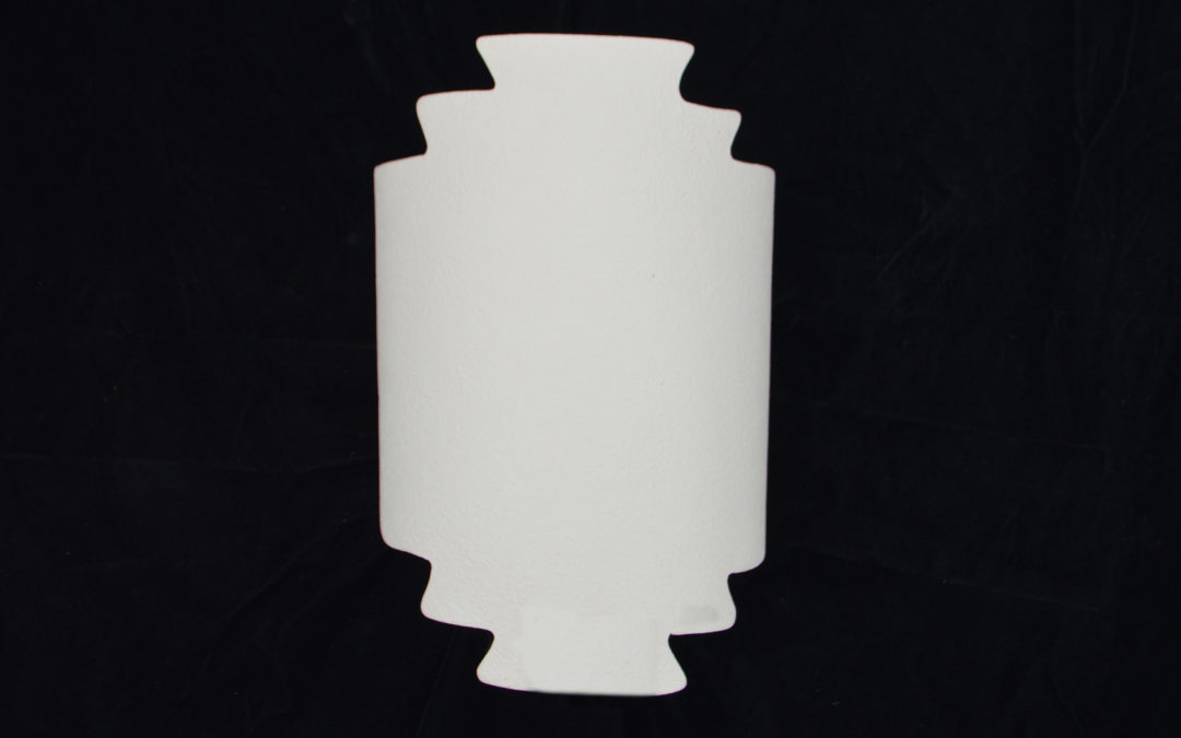 Wall Sconce-Architectural- Zigzag Handcut-Unfinished Bisque-Indoor-Outdoor
