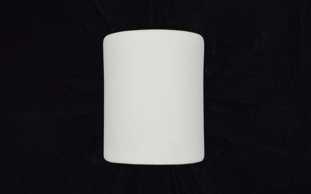 9″ Wall light-Architectural-Closed Top-Unfinished Bisque-Indoor-Outdoor