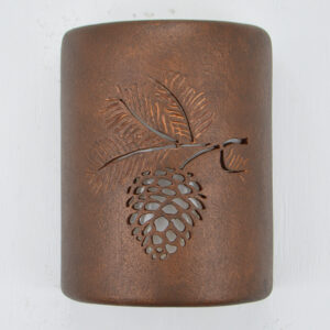 Pine Cone design in Antique Copper- 9" light for the indoor and outdoor